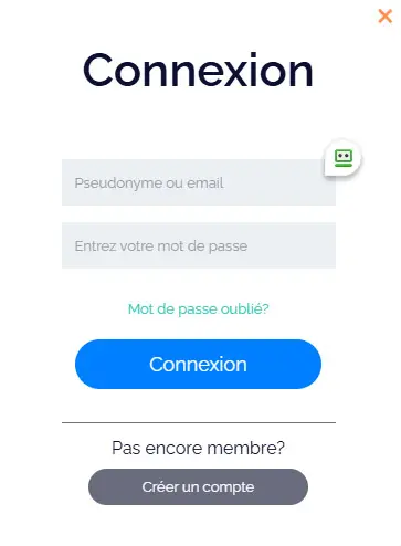 Connessione dei membri del 0039Bet Casino